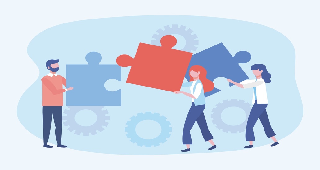 ייעול תהליכים עסקיים בארגון - מחלקות עובדות יחד עם אוטומציה